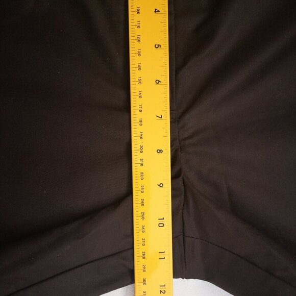 Anne Taylor Ladies Size 12 Dark Brown Straight Legs Casual Pants - Picture 11 of 12